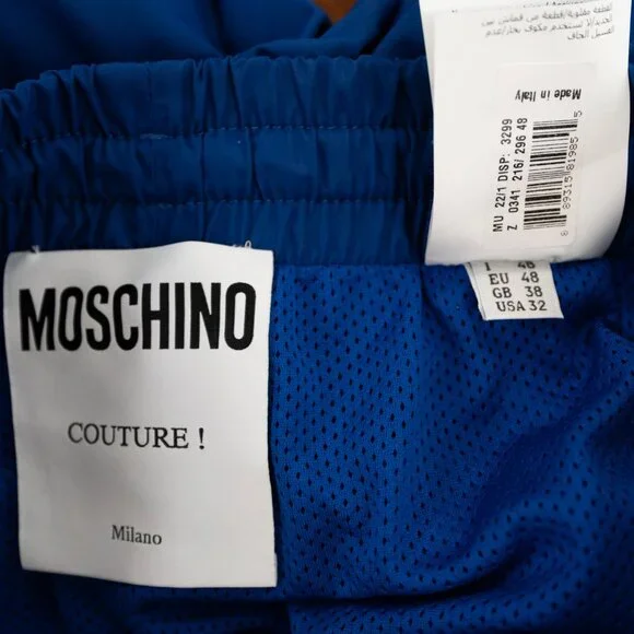 MOSCHINO Nylon Blue Track Pants (Full Tracksuit Available!) - Picture 3 of 8